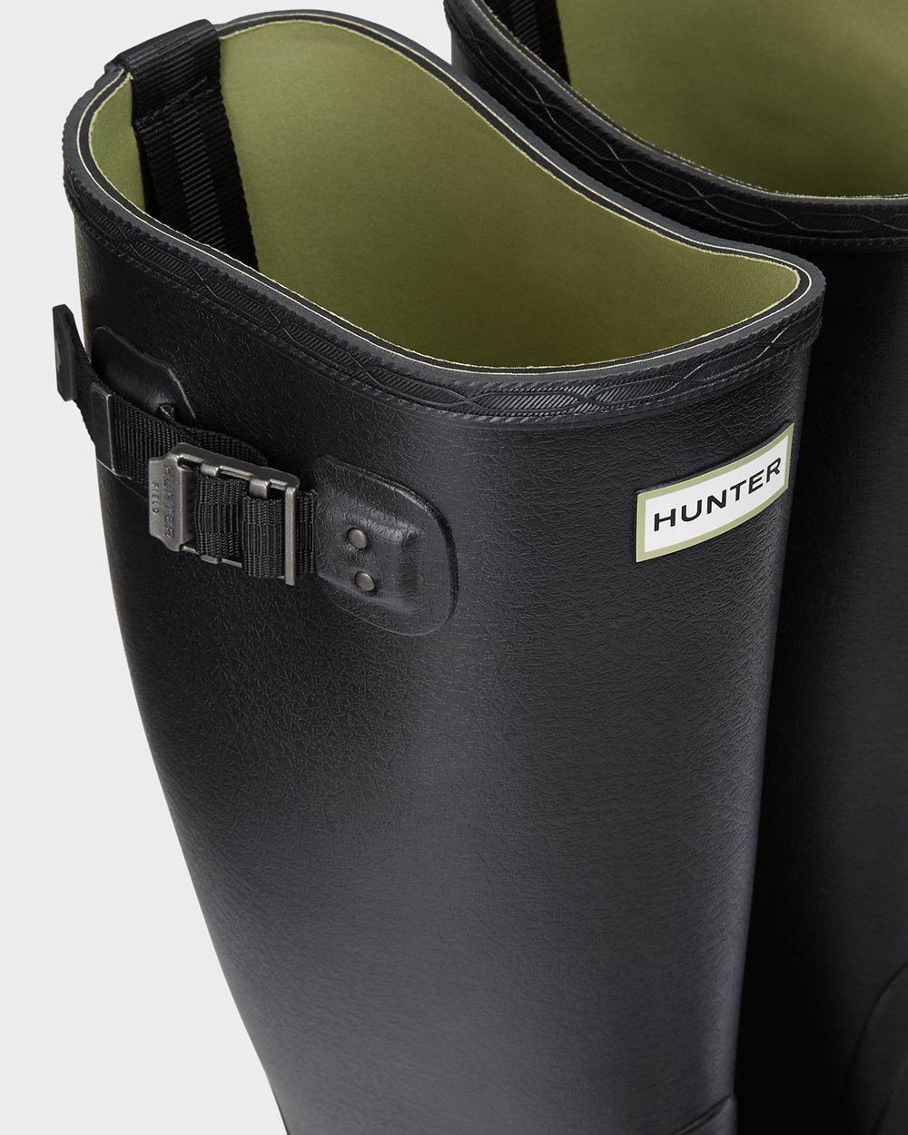 Mens Hunter Balmoral - Wide Fit Rain Boots Black - 1845-LSVFP